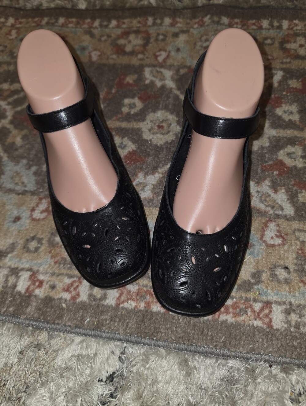 NEW ALEGRIA 'Hayes Black Breeze' Ergonomic Support Slipons Mary Janes 8-8.5/38